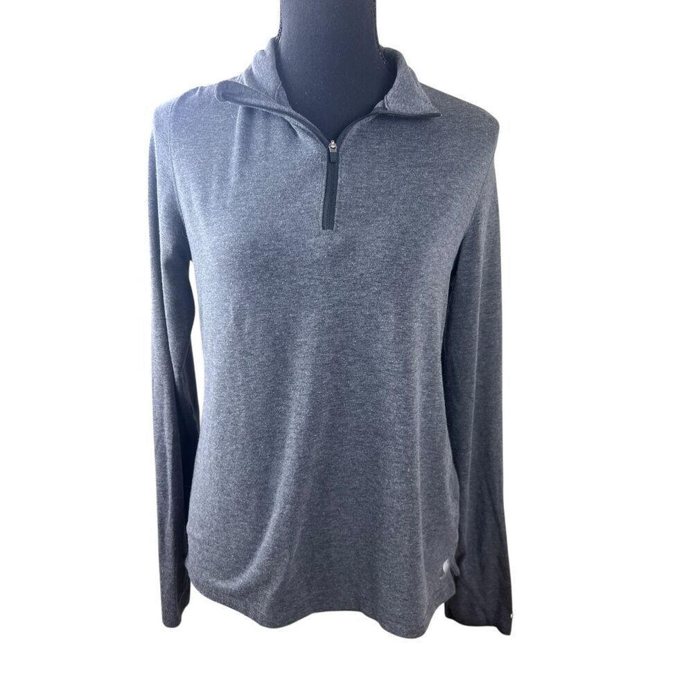 Carhartt Force woman’s Small slightly fitted 1/4 Zip Top Pullover Stretch Shirt